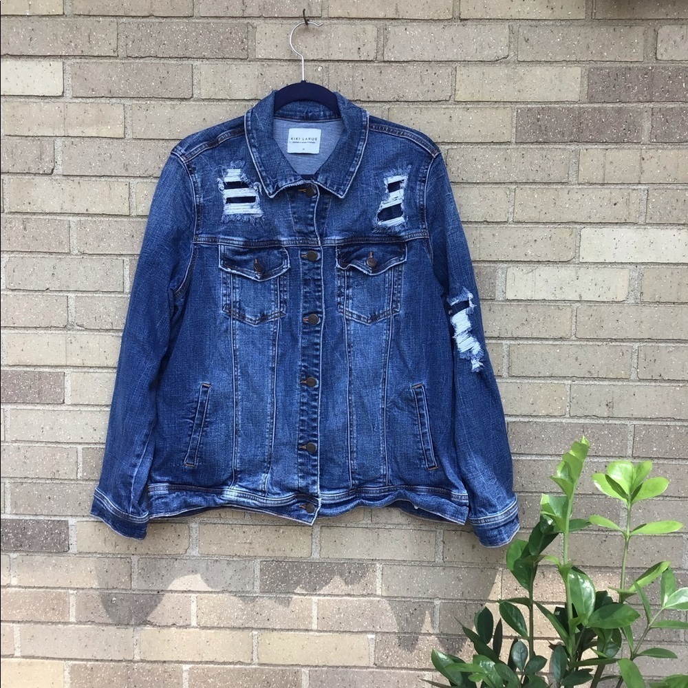 Woman’s Plus Sized KIKI LARUE Denim Jacket